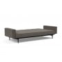 Диван-кровать Splitback 115х210 см с подлокотниками, Styletto чёрный, ткань 216