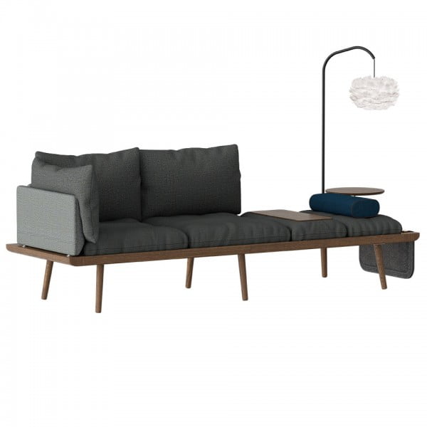 Диван трехместный Umage Lounge Around, тёмный дуб