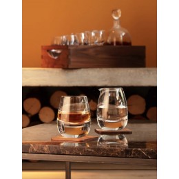 Набор из 2 стаканов Islay Whisky с деревянными подставками 250 мл