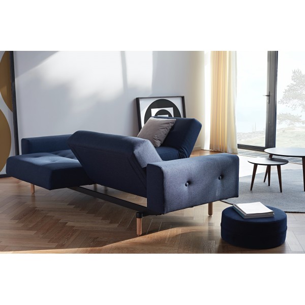 Кресло Innovation Living Ample Styletto тёмный дуб, синий