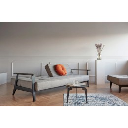 Диван-кровать Splitback 115х210 см с подлокотниками, Styletto темный, ткань 521