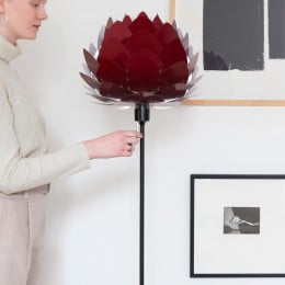 Плафон Aluvia Ø59х48 см, бордовый