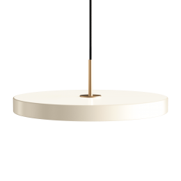 Подвесной светильник Asteria Ø43х14 см латунь, белый жемчуг