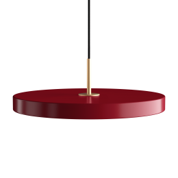 Подвесной светильник Asteria Ø43х14 см латунь, красный