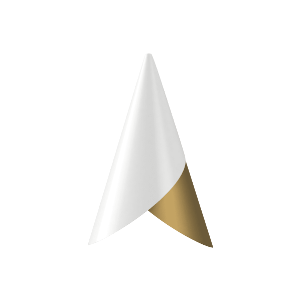 Плафон Cornet Ø13,4х23,8 см латунь, белый