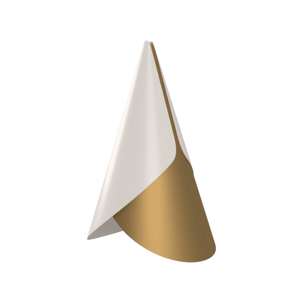 Плафон Cornet Ø13,4х23,8 см латунь, белый