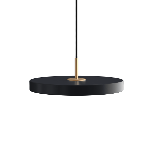 Подвесной светильник Asteria Ø31х10,5 см латунь, антрацит