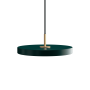 Подвесной светильник Asteria Ø31, латунь, зелёный