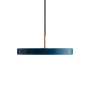 Подвесной светильник Asteria Ø31х10,5 см латунь, темно-синий
