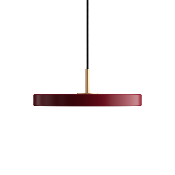 Подвесной светильник Asteria Ø31, латунь, красный
