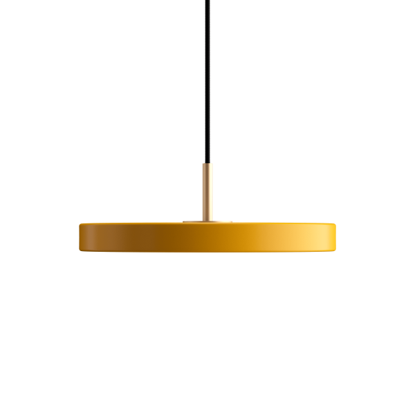Подвесной светильник Asteria Ø31х10,5 см латунь, жёлтый шафран