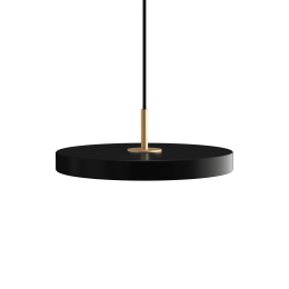 Подвесной светильник Asteria Ø31х10,5 см латунь, черный