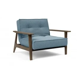 Кресло Splitback с дымчатыми подлокотниками Frej, ткань 525