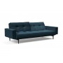 Диван-кровать Splitback 115х210 см с подлокотниками, Styletto чёрный, ткань 580