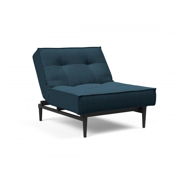 Кресло Splitback черные ножки Styletto, ткань 580