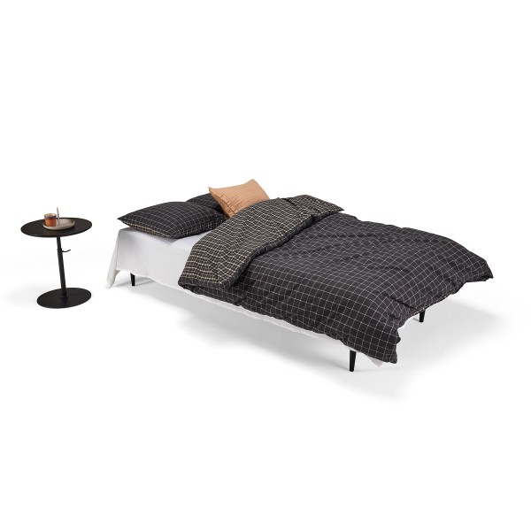 Диван-кровать Dublexo 115х210 см мягкие подлокотники, темные ножки Styletto, ткань 558