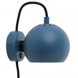 Лампа настенная Ball D12 см синяя, матовая