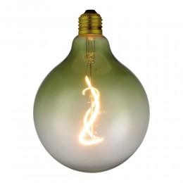 Лампа светодиодная, диммируемая, D12,5 см, зеленый