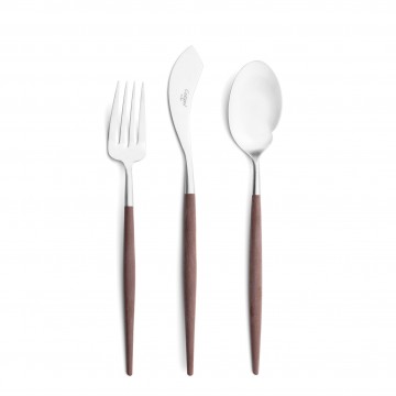 Набор приборов для рыбы Cutipol Goa, коричневый