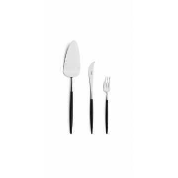 Набор приборов для десерта Goa, черный