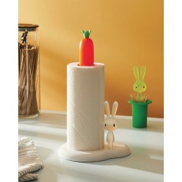 Держатель бумажных полотенец Bunny Carrot 29,5 см, зеленый