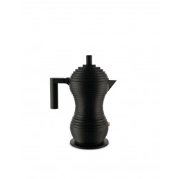Кофеварка эспрессо Alessi Pulcina 3 чашки, черная