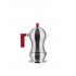 Кофеварка эспрессо Alessi Pulcina 6 чашек, красная