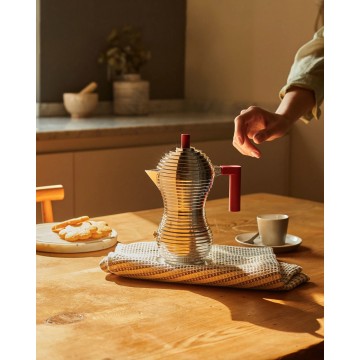 Кофеварка эспрессо Pulcina 6 чашек, красная
