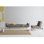 Диван-кровать Splitback 115х210 см с подлокотниками, Stem дуб, ткань 521