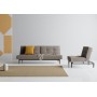 Диван-кровать Splitback 115х210 см черные ножки Styletto, ткань 521