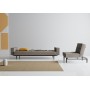 Диван-кровать Splitback 115х210 см с подлокотниками, Styletto чёрный, ткань 521