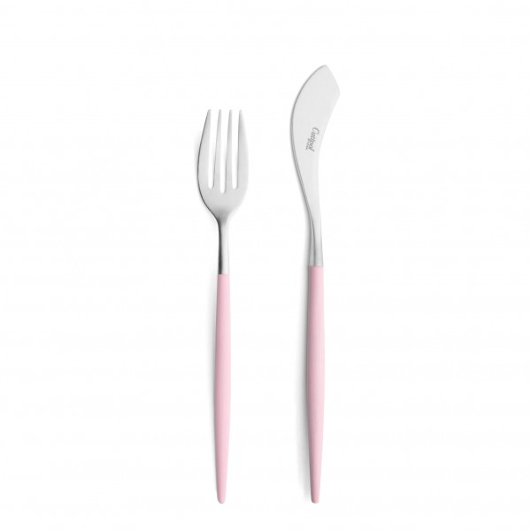 Нож и вилка для рыбы Cutipol Mio, розовый