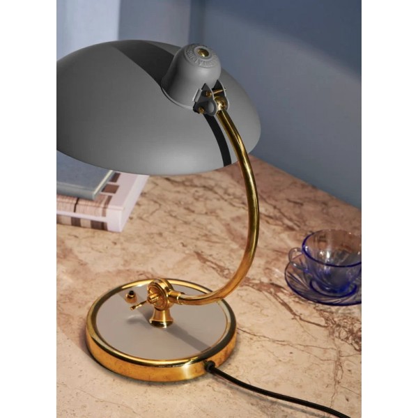Настольная лампа Kaiser Idell 6631-T Luxus, латунь, матовая серая