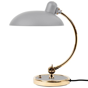 Настольная лампа Kaiser Idell 6631-T Luxus, латунь, матовая серая 