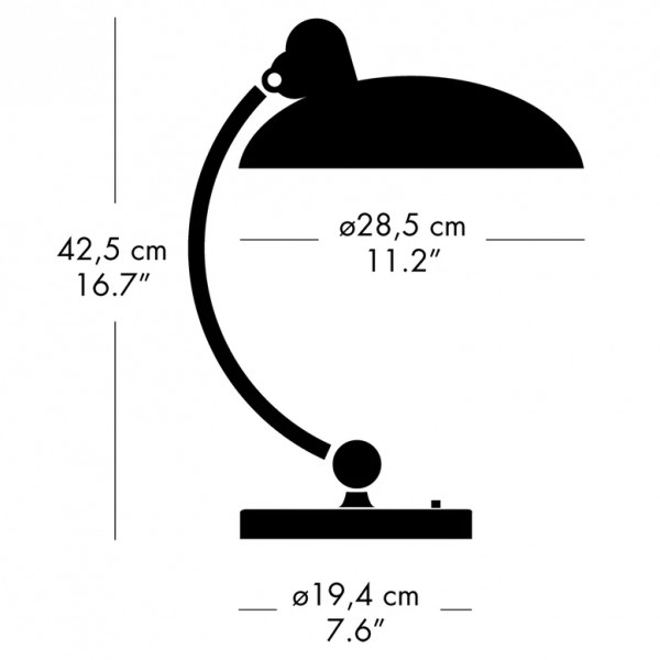 Настольная лампа Kaiser Idell 6631-T Luxus, латунь, матовая черная