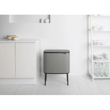 Мусорный бак Bo Touch Bin 11+23 л, Sense of Luxury, серый