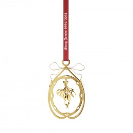 Украшение для елки омела, позолоченное