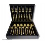 Набор столовых приборов Cutipol Bali Gold 24 пред. на 6 персон, зеркальные