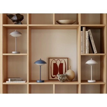 Переносная настольная лампа Clam, темно-синяя