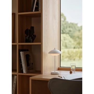 Переносная настольная лампа Clam, белая