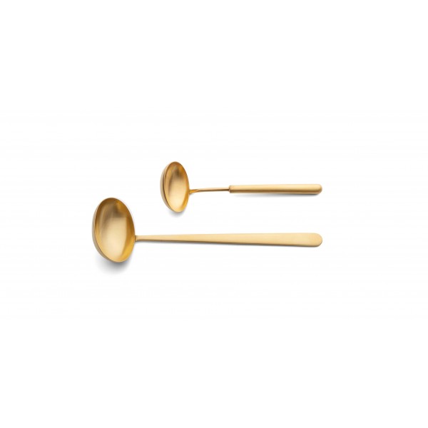 Набор столовых приборов Bali Gold 130 пред. на 12 персон, матовые