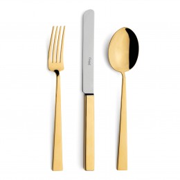 Набор столовых приборов Bauhaus Gold 130 пред. на 12 персон, зеркальные