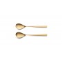 Набор столовых приборов Bauhaus Gold 130 пред. на 12 персон, матовые