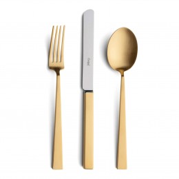 Набор столовых приборов Bauhaus Gold 130 пред. на 12 персон, матовые