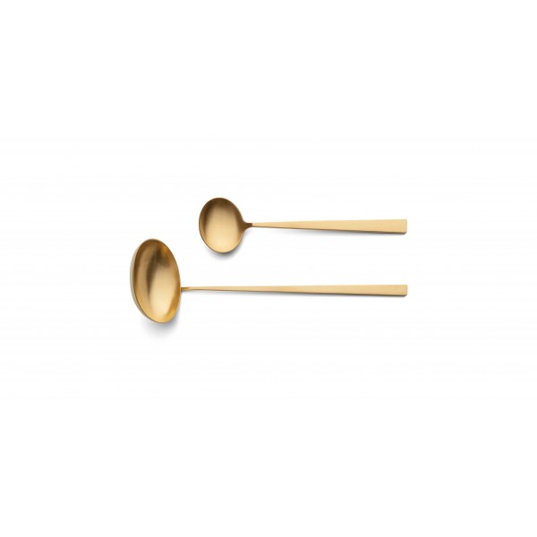 Набор столовых приборов Bauhaus Gold 130 пред. на 12 персон, матовые