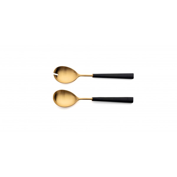 Набор столовых приборов Ebony Gold 130 пред. на 12 персон, матовые