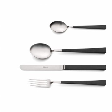 Набор столовых приборов Kube 130 пред. 12 персон, черные