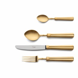 Набор столовых приборов Fontainebleau Gold 130 пред. на 12 персон, матовые