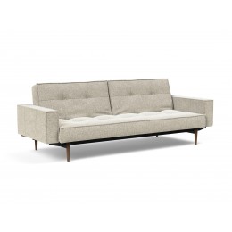 Диван-кровать Splitback с подлокотниками, Styletto темный, ткань 357