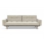 Диван-кровать Splitback с подлокотниками, Styletto темный, ткань 357